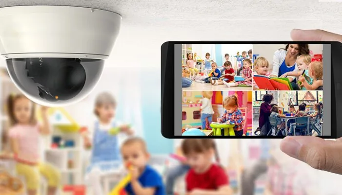 Secure camera access for authorized Kinder Grove families