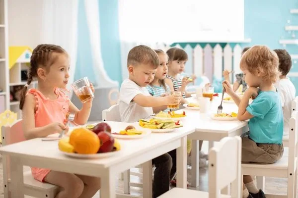 Healthy meals and snacks served at Kinder Grove child care centre