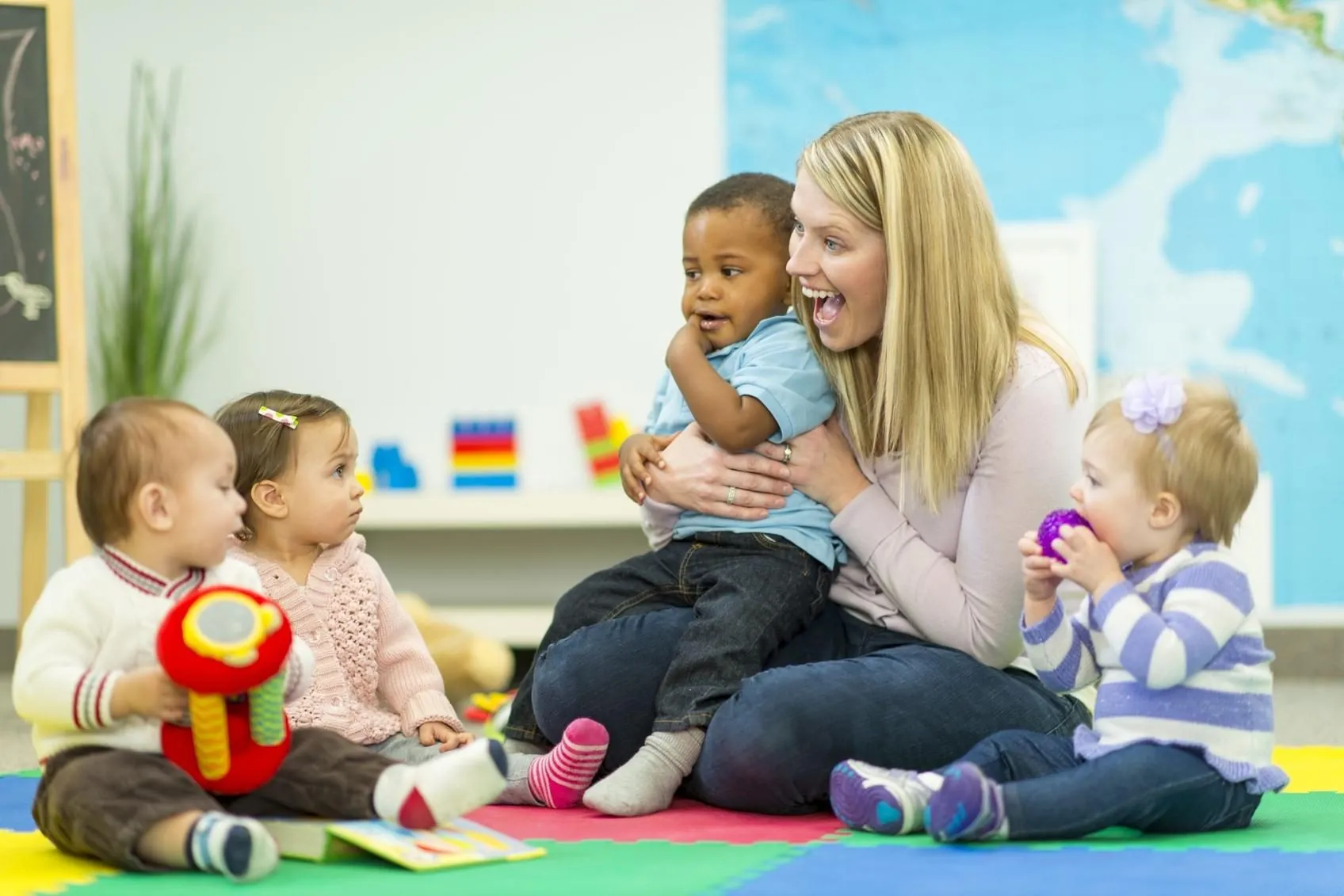 Infant child care program at Kinder Grove in Toronto